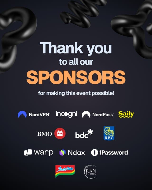 Sponsor thank-you